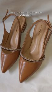 Sepatu Flat Mules Hak Tinggi Slip On 2025 NS003