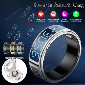 New Men Women Fashion Smart Ring 5ATM Waterproof Heart Rate Sleep Health Monitoring Multiple Sports Modes Fitness Ring Pedometer