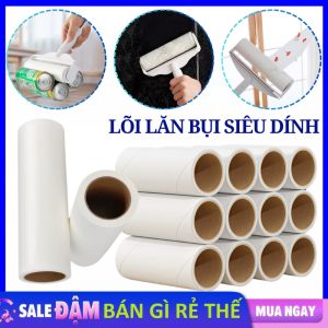 Lõi Lăn Bụi Dự Phòng 60 tờ Làm Sạch Quần Áo Lông Thú Ga Giường Siêu Dinh - Lõi Cây Lăn Bụi Lăn Tóc Dính Dọn Sạch Lông Thú Cưng - Lõi Dư Phòng Cho Cây Lăn Bụi 10cm - 16cm - 19cm - 24cm