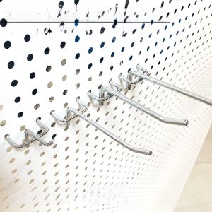 Bold Hole Board Hook Supermarket Shelf Backboard Jewelry Ear Hook Perforated Plate Wire-Wrap Board Feet Hook Decorative Tripod Hook