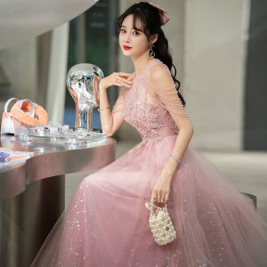 Pink Evening Dress Summer Elegance Party Host Bridesmaid Fitting Gown