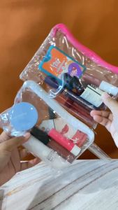 POUCH MIKA FULL TRANSPARAN UK 20X12 READY LANGSUNG KIRIM