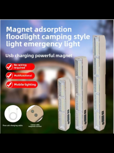 LED Emergency Light Tube USB Rechargeable Portable Outdoor Fishing Camping Light Indoor Light Tube
