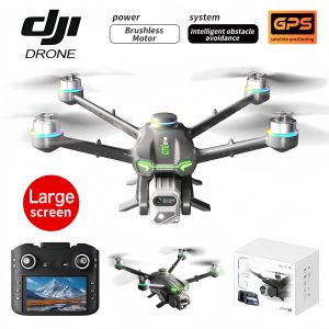 DJI โดรน Drone โดรนติดกล้อง โดรีโมทคอนโทรลหน้าจอ 5.5 นิ้ว GPS หลีกเลี่ยงสิ่งกีดขวางอัตโนมัติ 360° รนถ่ายภาพทางอากาศควบคุมด้วยหน้าจอ ระดับมืออาชีพ EIS รักษาเสถียรภาพ PTZ