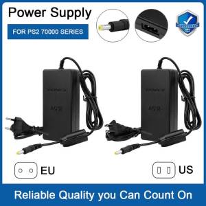 US Plug/EU Plug For PS2 DC 8.5V AC Adaptor Charger Replacement AC Adapter For PS2 Slim 7000 Series Game Console Power Supply