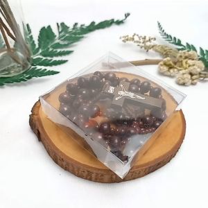 Kalung Rosario Katolik Kayu Kopi Warna Coklat Tua Salib Kayu Harces Kreasi Lilit Dengan Box Mika