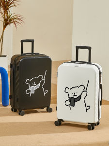 Multifunctional Graffiti Luggage Cartoon Travel Suitcase Large Capacity Student Pull Rod Box Boarding Password Box for Men And Women