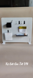 {DÀY 0.8li} Bảng Pegboard treo phụ kiện sơn tĩnh điện cao cấp - 60x50 & 70x45cm