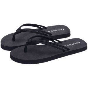 Thick Heel Platform Sandals Womens Outdoor Beach Slippers Cross Band T-Strap Anti-Slip Comfortable EVA Slip-On Shoes