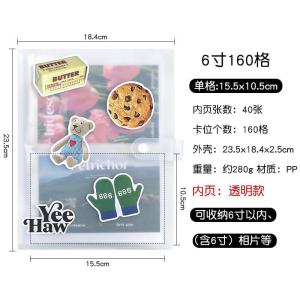 3-Inch Instant Camera Album Train Movie Ticket Card Holder Celebrity Stalking Small Card Storage Book Postcard Photo Scrapbook