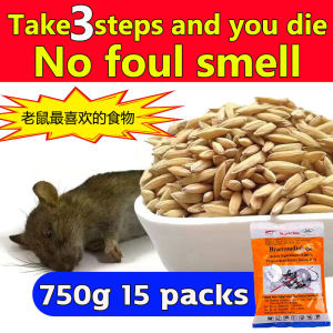 750g15packs rat poison Take 3 steps and you die Rat bait No foul smell Rat poison killer Ubat tikus Racun tikus 老鼠药