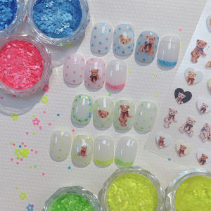 Spring and Summer Nail Sequins Color Sequins Ultra-Thin Matte Sequins 1mm Fingernail Decoration Wear Nail DIY Manicure