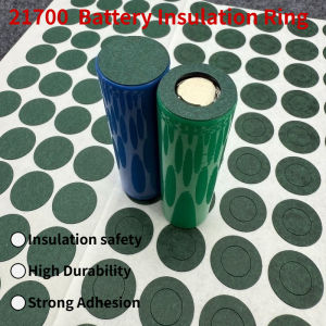 100PCS/500PCS 21700 1S Battery Insulation Ring for 21700 Battery Insulation Cardboard Rubber Pad for Power Bank/Power Tools
