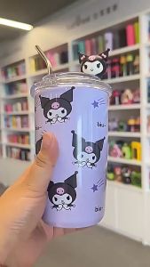 Mug Tumbler Sanrio Stainless Steel Ukuran 500ml Free Boneka & Sedotan Stainless 2335 - 1283 - SS