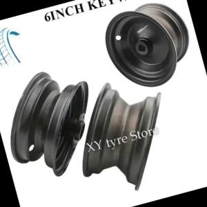 6 Inch Iron Wheel Hub for 110cc 125cc ATV Karting Go Kart Lawn Mower - Fits 145/70-6 13x5.00-6 13x6.50-6 Tires - Durable & Uni