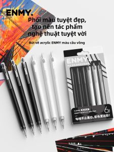 ENMI | Bút Viết Viền Màu Đen và Trắng Có Thể Thu Vào