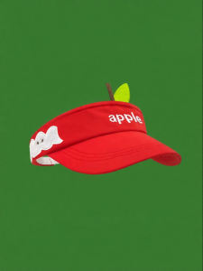 Cute Red Apple Topless Baseball Cap for Sun Protection