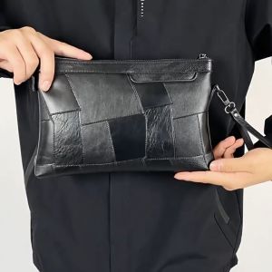 Tas Tangan Clutch Handbag Pria Wanita Dompet Tangan Kulit PU Import Premium Elegan Terbaru