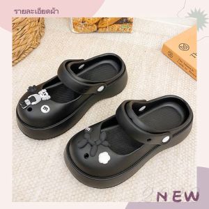 NDDshop สุดฮิต รองเท้าหัวโตเวอร์ชั่นใหม่ สุดซมูมู่ สุดน่ารัก สุดเกาา 🪅 พร้อมส่งโทนสีพาสเทลแสนหวานมีสายรัดเท้าใส่สบ