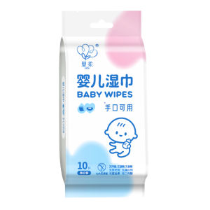 Portable Individually Packaged Aluminum Foil Lining Wet Wipes Single Piece Baby Hand Mouth Wipes Convenient Travel Size