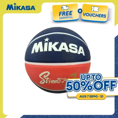 Mikasa BB702B-NBRW Basketball Size 7 with Quality Rubber (Navy Blue/Red)