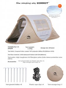kommot | Quick Setup Automatic Folding Rainproof Tent