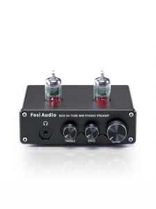 FosiAudio BOX X4 High Fidelity Vacuum Tube Phonograph Amplifier Precise Sound Reproduction HiFi Preamp Audio Equipment