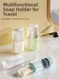 Portable Luxury Soap Case with Brush