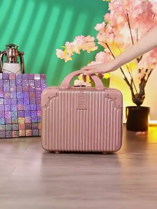 PG Cosmetic Bag 14 inch Make Up Bag Small Travel Luggage Hand Carry Luggage Mini Suitcase
