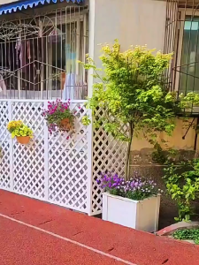 Pagar Kayu Wood Fencing XNet 120/18cm Outdoor Quality Wood Partition Garden Fence Outdoor Weather Resistant