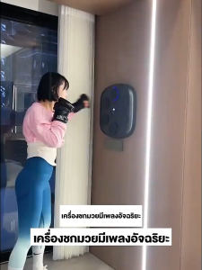 DRADAY ชกมวยไฟฟ้า music boxing machine เครื่องต่อยมวย มวยติดผนัง เพลงบลูทูธ ชิปอัจฉริยะ ทนทาน พื้นผิวสัมผัสเป็นหนัง