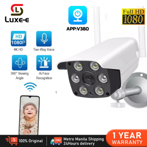 🔥ราคาส่งแท้แท้🔥 กล้องวงจรปิดไร้สาย Full HD 5.0ล้านพิกเซ V380 PRO IP Camera มองเห็นในที่มืดด้วยภาพสีคมชัด กล้องไร้สาย Outdoor IP Camera กันน้ำ มีไมโครโฟนและลำโพง