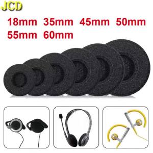 10pcs 18mm 35mm 45mm 50mm 55mm 60mm Headphones Replacement Memory Foam Ear Pads Sponge Cushion Covers Earphone Protective Sleeve