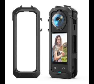Vỏ Bảo Vệ Insta360 X5 Frame Cage Với Đế Gắn Cold Shoe Phụ Kiện Cần Thiết Cho Camera 360 Độ ° Máy Quay Video