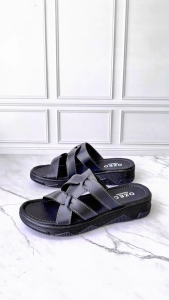 OZEO - Sandal Slide Wedges Casual Wanita Dewasa Sendal Perempuan Empuk