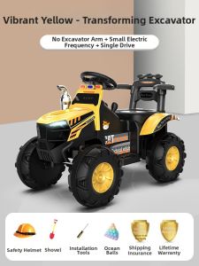 BASEBO | Large Rechargeable RC Ride-on Excavator Toy