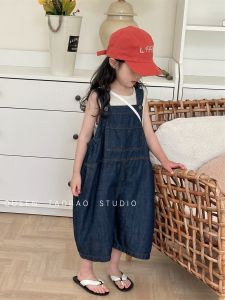 Korean Style Baby Romper Summer New Loose Denim Overalls Neutral Lightweight Baby Clothes Girls Boys Toddler Fashionable Outfit