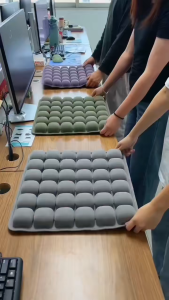 Inflatable Seat Cushion 3D Air Bags Travel Cushion Lightweight Breathable Anti Pressure Ulcer Cushion for Car Office Chair Home