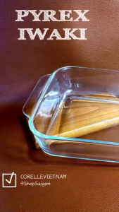 [PYREX - IWAKI] 01 Khay Vuông Dày Chịu Sốc Nhiệt Chuyên Nướng Siêu Cao Cấp từ Mỹ Và Nhật [20 x 5cm]