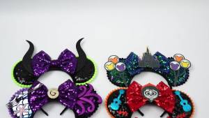 Herocross | New Ursula Ear Headband For Adults Kids Cosplay Halloween Hairband Women Girls Ghost Bows Party DIY Hair Accessories