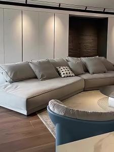 YIZUO | Italian Minimalist Modern Corner Fabric Sofa