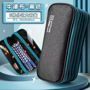 Hộp Đựng Bút Chì Vải Canvas Thời Trang Cho Bé Trai Và Bé Gái Dung Tích Lớn Bền Bỉ Phong Cách Anh Quốc Cho Học Sinh Trung Học