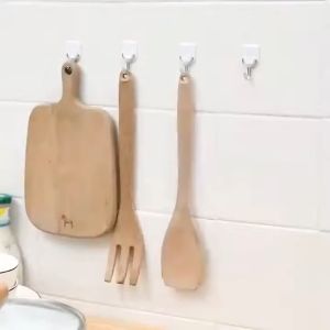 Gantungan Magic Hook Kuat isi 6 pcs Multifungsi Cantolan Baju Tempel Rak Dinding Serbaguna