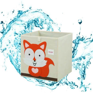 Washable Square Drawer Style Fabric Storage Box for Children Students Cute Baby Toy Organizer Cartoon Storage Box for Home