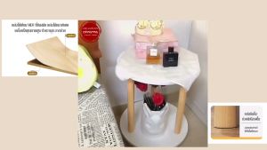 ใหม่ โต๊ะหน้ากลมขาไม้ - 2 สีสุดฮิต - เส้นผ่าศูนย์กลาง 60 เซนติเมตร สูง 33 เซนติเมตร นั่งกินข้าว ทำงาน จิบชา