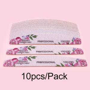 5/10/50pcs Ultra Thin Nail File Professional Nail Art Sanding Buffer Files Double Side For Manicure Pedicure UV Gel Tips
