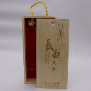 Ginseng Packing Box Solid Wood Wooden Boutique Ginseng Box Bag about 0.25kg Ginseng Gifts