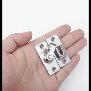 90 Derajat Kunci Pintu Geser Lock Buckle Sus 304 Kunci Slot Pintu Dorong Sliding Serbaguna