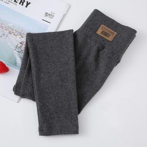Quần Legging Cotton Cho Bé Gái Quần Skinny Co Giãn Màu Đen Xám Quần Bó Trẻ Em Cho Mùa Thu Mùa Xuân Mặc Hàng Ngày