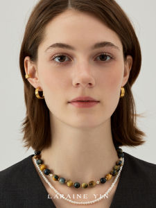 Retro Geometric Thread Design Titanium Steel Earrings C-Shaped Versatile Ear Bone Clip Elegant Fashion Jewelry Accessories